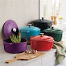 7-Quart Enameled Cast Iron Casserole with Lid, , large