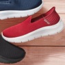 Skechers Women's Slip-Ins GO WALK Flex Relish Slip-On, Red, large