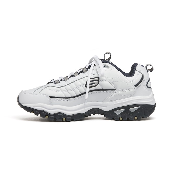 Skechers Men&rsquo;s Energy After Burn Shoe, White Navy, large