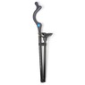 Medline Folding Aluminum Posture Cane with Self-Standing Base, Black, large