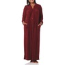 Snap-Front Long Terry Robe, Wine, large