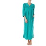 Snap-Front Long Terry Robe, Tropical Green, large