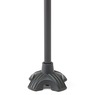 Medline Folding Aluminum Posture Cane with Self-Standing Base, Black, large