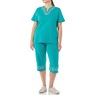 Embroidered Capri Set, Jade, large