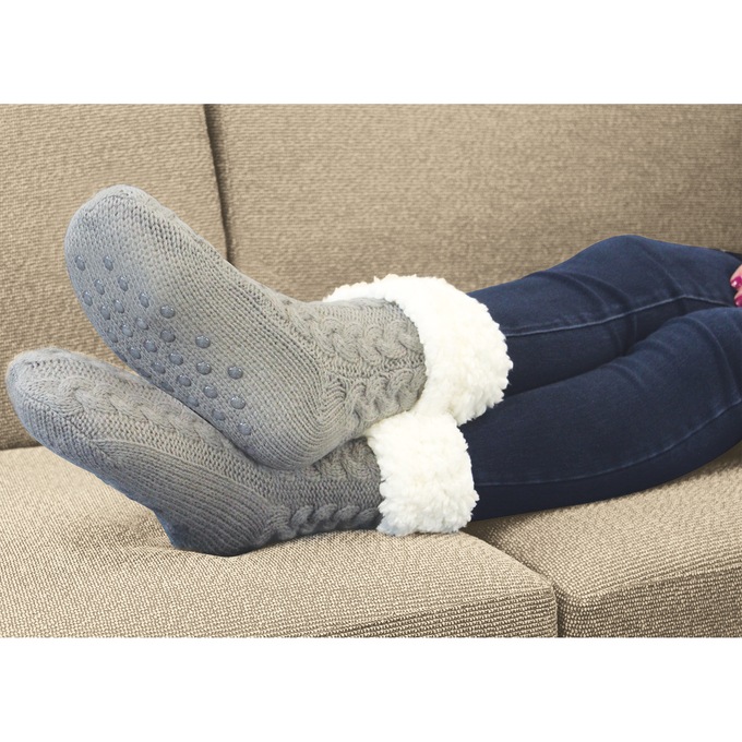 Huggle Slipper Socks, , large