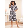 Short-Sleeve Snap-Front Duster with Pockets, , large