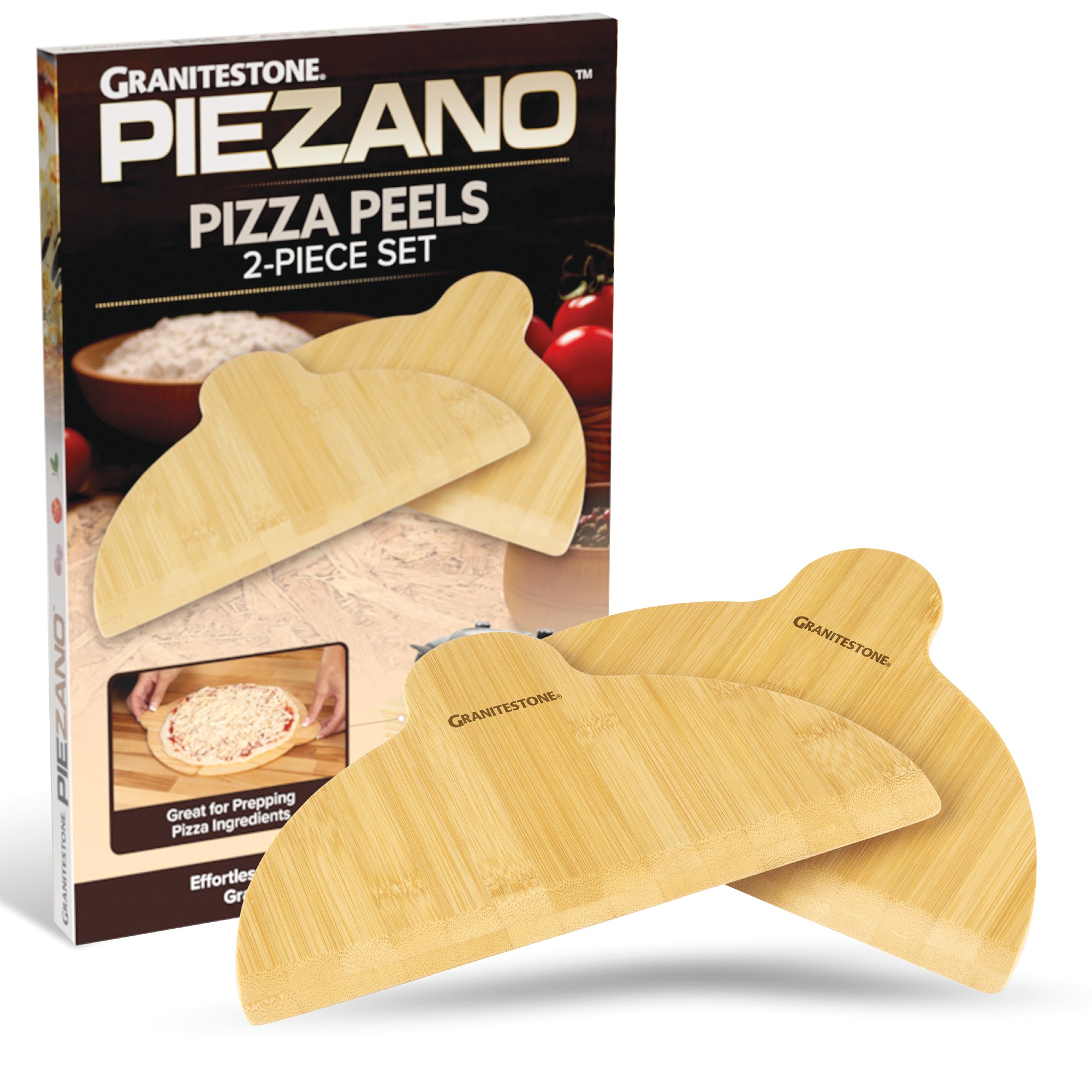 Granitestone Piezano Set of 2 Pizza Peels, , large