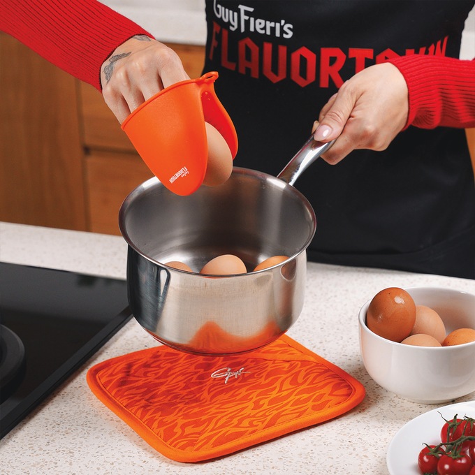 Guy Fieri Flavortown 10-Piece Stainless Steel Cookware Set, , large