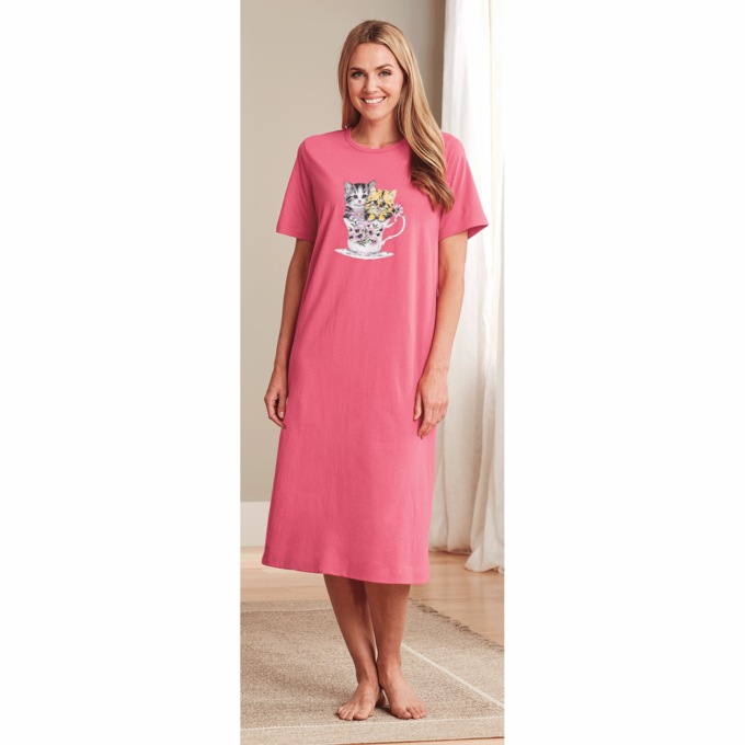 2-Pack Nightshirts, Kitties, large