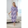 Border Print Long Lounger, Lilac, large