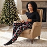 Holiday Fleece Women's Pajama Pant in Festive Print, , large