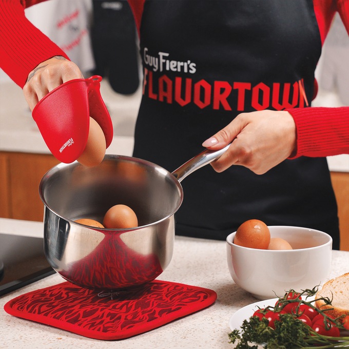 Guy Fieri Flavortown 10-Piece Stainless Steel Cookware Set, , large