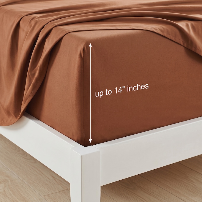 Color Connection Brushed Microfiber Flannel Sheet Set, , large