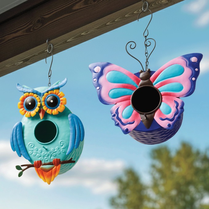 Outdoor Hanging Birdhouse, , large