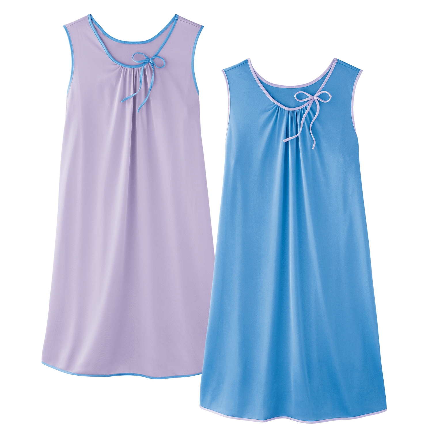 2Pack Sleeveless Tricot Nightgowns Dr. Leonard's