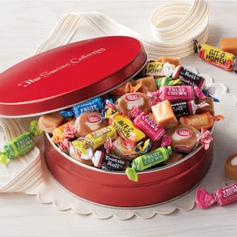 Deluxe Chewy Caramel Assortment Gift Tin, , large
