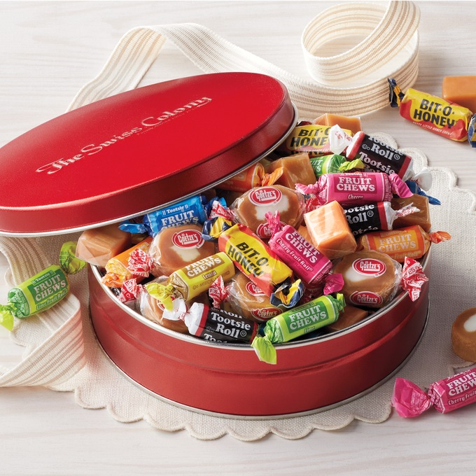 Deluxe Chewy Caramel Assortment Gift Tin, , large