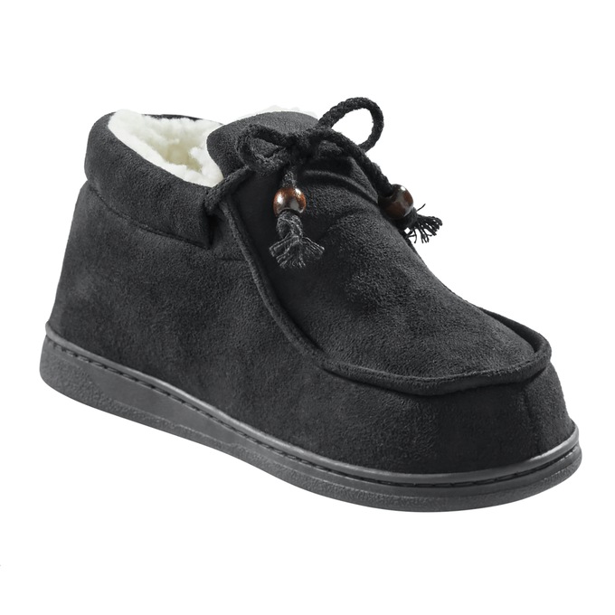 Women's Indoor/Outdoor Moccasin, Black, large