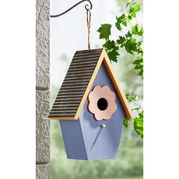Floral Wood Birdhouse, , large