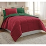 Color Connection Reversible Solid Down-Alternative Comforter Set, , large