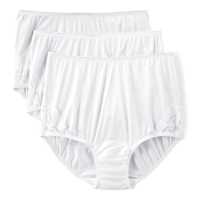 Vanity Fair&reg; 3-Pack Women's Full-Coverage  Briefs with Elegant Lace Details
, , large