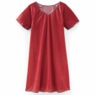 2-Pack Silky Tricot Nightgowns, Plaid Red, large