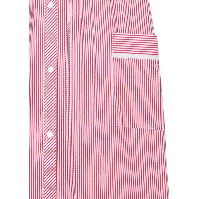 Duster With Embroidered Yoke, Boysenberry Stripe, large